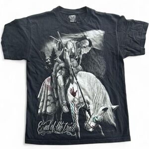 The Mountain Black Native Warrior Tee